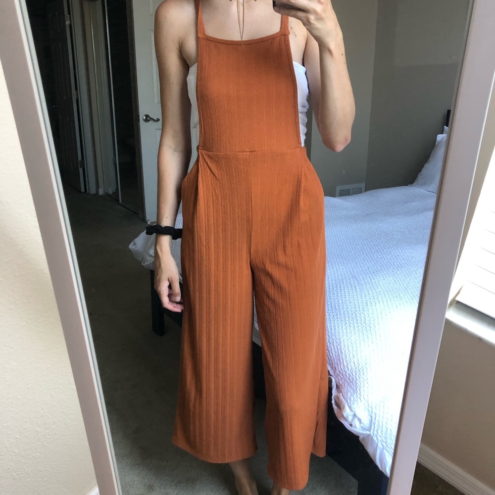 Burnt orange jumpsuit
